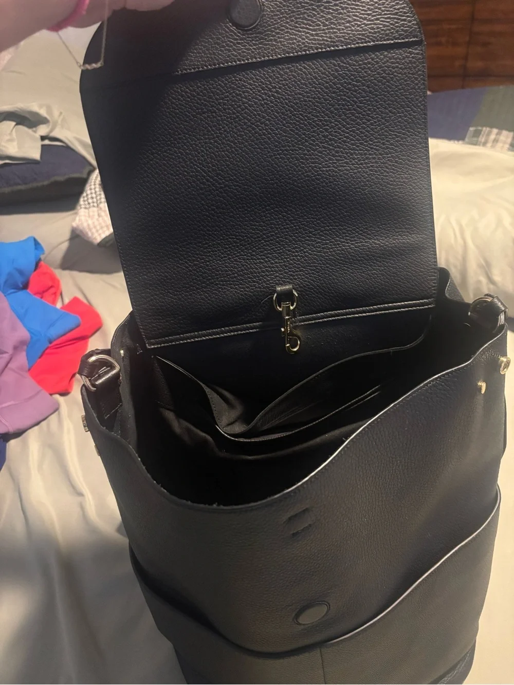 Cuyana black leather